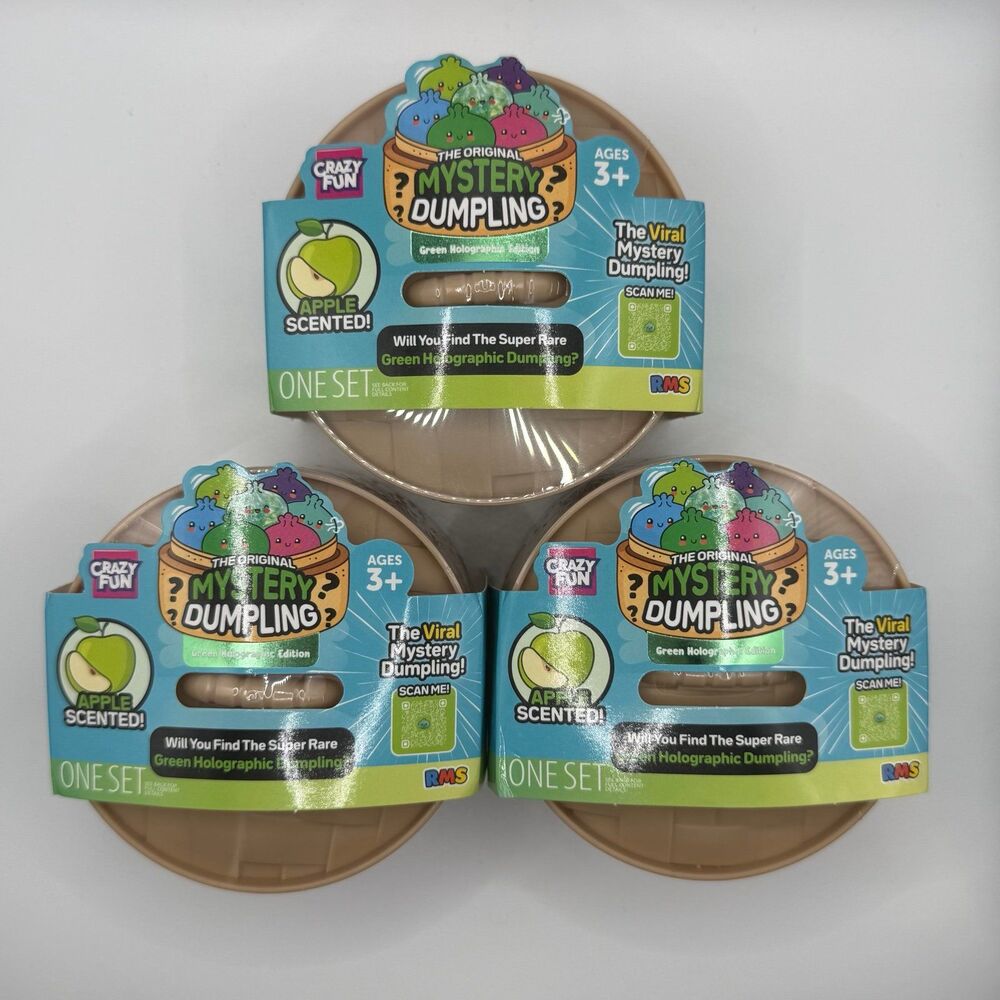 [3 PC] RMS - The Original Mystery Dumpling: Green Holographic Edition NEW